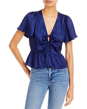 Aqua Zebra Print Tie Top - 100% Exclusive
