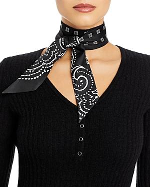 Givenchy Paisley Monogram Silk Skinny Scarf