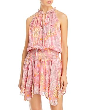 Ramy Brook Veronica Smocked Printed Dress