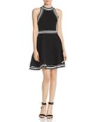 Milly Woven Trim Fit-and-flare Dress