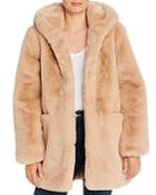 Apparis Marie Hooded Faux-fur Coat