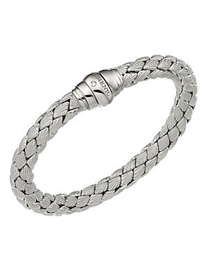 Chimento 18k White Gold Stretch Classic Collection Pyramid Shell Bracelet With Diamonds