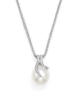 Tara Pearls 14k White Gold South Sea Cultured Pearl And Diamond Necklace, 18