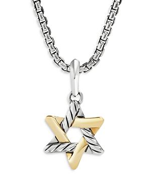 David Yurman Men's 18k Yellow Gold & Sterling Silver Amulets Star Of David Pendant