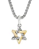 David Yurman Men's 18k Yellow Gold & Sterling Silver Amulets Star Of David Pendant