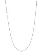 Diamond Station Long Necklace In 14k White Gold, 1.0 Ct. T.w.
