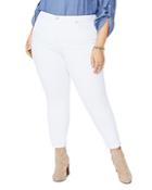 Nydj Plus Ami Ankle Skinny Jeans In Optic White