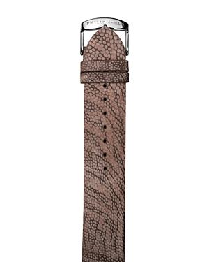 Philip Stein Beige Ostrich Leather Watch Strap, 18mm