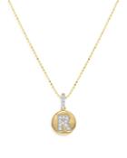 Bloomingdale's Diamond Accent Initial R Pendant Necklace In 14k Yellow Gold, 0.10 Ct. T.w. - 100% Exclusive