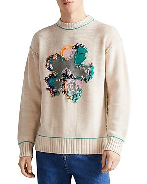Ted Baker Salt Air Flower Inside Out Crewneck Sweater