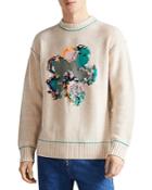 Ted Baker Salt Air Flower Inside Out Crewneck Sweater