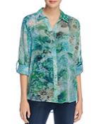 Sioni Roll Tab Printed Blouse - Compare At $66