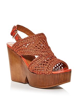 Clergerie Women's Didy Woven Platform Wedge Sandals