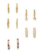 Baublebar Liza Huggie Hoop Earrings In 18k Gold-plated Sterling Silver, Set Of 5