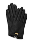 Ted Baker Avia Metallic Bow Leather Gloves