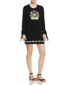 Band Of Gypsies Embroidered Shift Dress