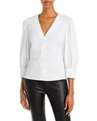 Theory Gathered Sleeve Top