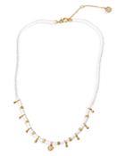Allsaints Beaded Coin Necklace, 18-20