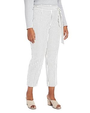 1.state Plus Striped Tapered-leg Pants
