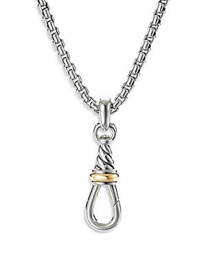 David Yurman Sterling Silver & 18k Yellow Gold Medium Cable Amulet Grabber