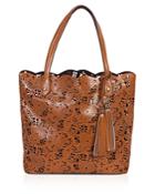 Buco Large Leather Lace Tote