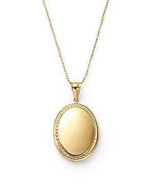 14k Yellow Gold Oval Locket Necklace, 22 - 100% Exclusive