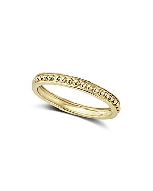 Lagos Caviar Gold Collection 18k Gold Beaded Stacking Ring