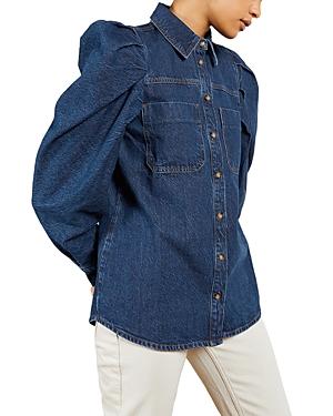 Ted Baker Puff Sleeve Denim Shirt