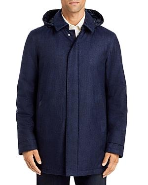 Herno Micro Herringbone Regular Fit City Trench Coat