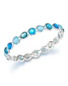Ippolita Sterling Silver Wonderland Doublet Bangle Bracelet In Blue Star