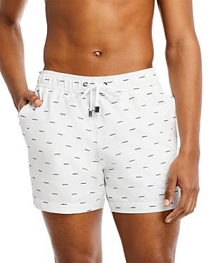 Onia Charles Embroidered Waves Swim Trunks