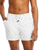 Onia Charles Embroidered Waves Swim Trunks