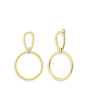 Roberto Coin 18k Yellow Gold Classic Parisienne Diamond Drop Earrings