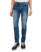 The Kooples Japanese Denim Straight Slim Jeans In Blue Denim