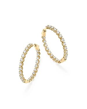 Bloomingdale's Own Diamond Inside-out Hoop Earrings In 14k Yellow Gold, 3.0 Ct. T.w. - 100% Exclusive