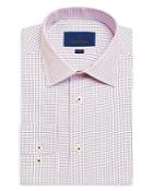 David Donahue Micro Dot Regular Fit Dress Shirt