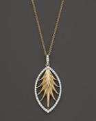 Diamond Pendant Necklace In 14k Yellow Gold, .20 Ct. T.w.