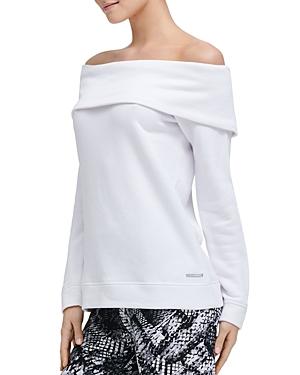 Donna Karan Off-the-shoulder Sweatshirt