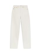 The Kooples Button Fly Straight Leg Jeans In White