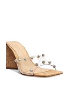 Schutz Women's Lizah Slip On Embellished High Heel Sandals