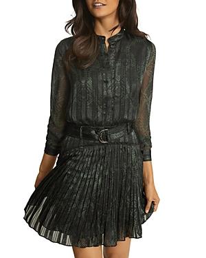 Reiss Gillian Ruffle Interest Mini Dress