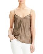 Theory Easy Printed-silk Camisole Top