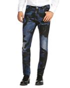 Dsquared2 Skater Camouflage-print Slim Fit Jeans In Blue