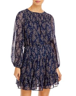 Aqua Desi Paisley Print Smocked Top - 100% Exclusive
