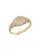 Moon & Meadow Diamond Signet Ring In 14k Yellow Gold, 0.57 Ct. T.w. - 100% Exclusive