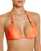 Vix Solid Peach Bikini Top