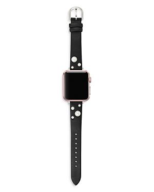 Kate Spade New York Black Leather Apple Watch Strap