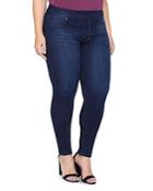Liverpool Plus Pull-on Ankle Jeans In Dynasty Dark