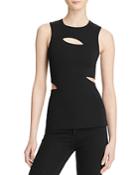 T By Alexander Wang Lux Ponte Cutout Top