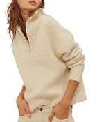 Ba & Sh Calla Quarter Zip Sweater